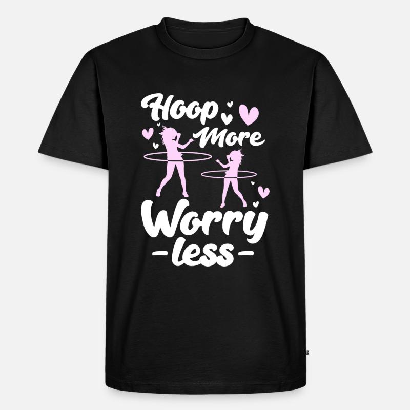 Hulahoop Hoop Workout Fit - Männer Premium Bio T-Shirt - Schwarz
