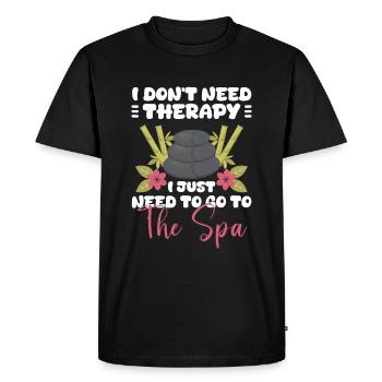 Relaxation Relax Holiday Yoga - Men's Premium Organic T-Shirt - black - Front - Nico (187cm)