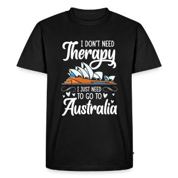 Métropole des koalas de l’outback - T-shirt Premium bio Homme - noir - Devant - Nico (187cm)