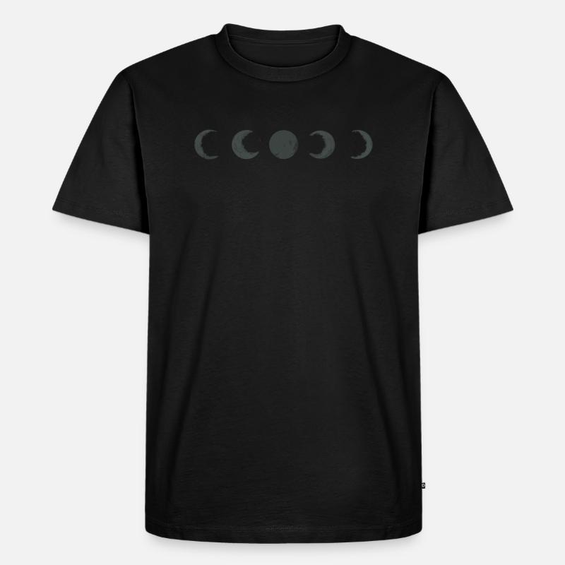 moon phases - T-shirt Premium bio Homme - noir