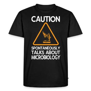 microbiologie - T-shirt Premium bio Homme - noir - Devant - Nico (187cm)