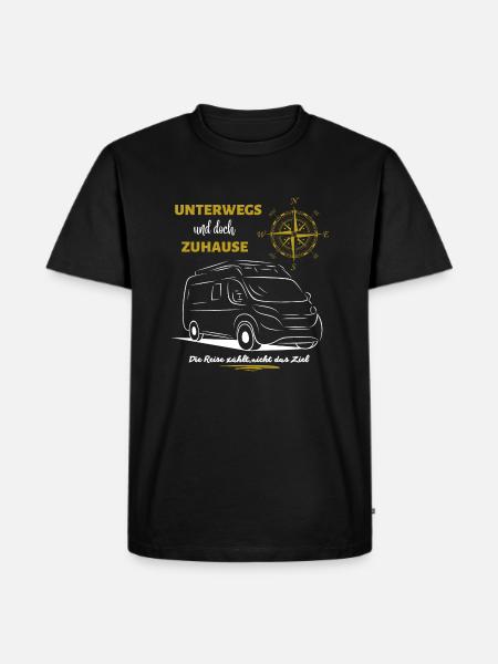 Camping Kastenwagen Wohnmobil Spruch - Männer Premium Bio T-Shirt - Schwarz