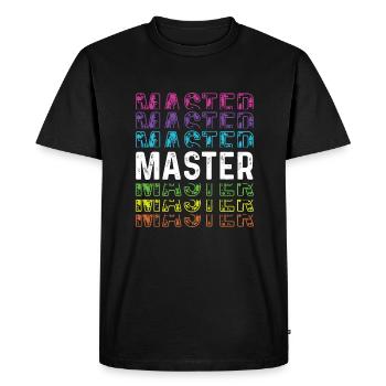 Maître Meilleur Expert L’Homme La Légende - T-shirt Premium bio Homme - noir - Devant - Nico (187cm)