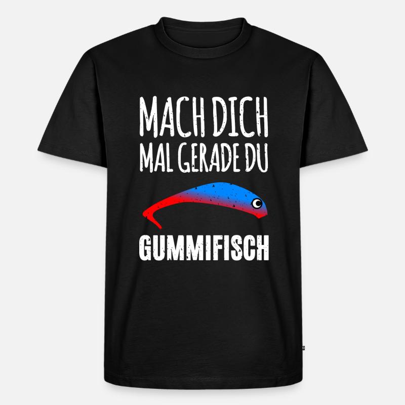 Pêcheur de poisson mou - T-shirt Premium bio Homme - noir