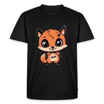 Fox Halloween Zombie - Men's Premium Organic T-Shirt - black - Front - Nico (187cm)