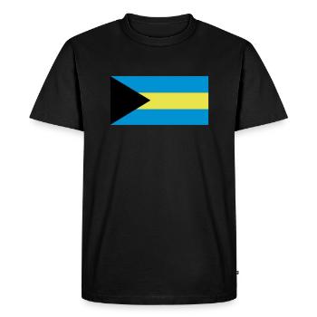 Drapeau des Bahamas - T-shirt Premium bio Homme - noir - Devant - Nico (187cm)