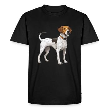 Beagle Dog - Men's Premium Organic T-Shirt - black - Front - Nico (187cm)