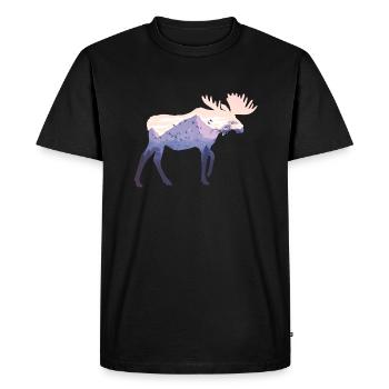 Élan - T-shirt Premium bio Homme - noir - Devant - Nico (187cm)