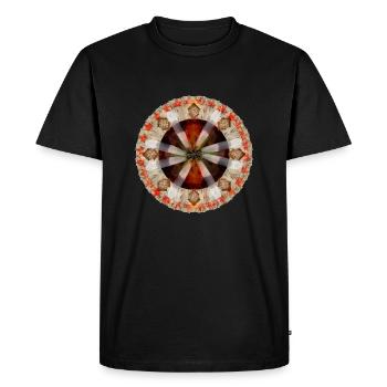Mandala Amérique du Nord - T-shirt Premium bio Homme - noir - Devant - Nico (187cm)
