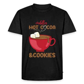Cadeaux de Noël Noël - T-shirt Premium bio Homme - noir - Devant - Nico (187cm)