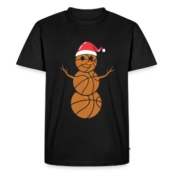 Cadeaux de Noël Noël - T-shirt Premium bio Homme - noir - Devant - Nico (187cm)