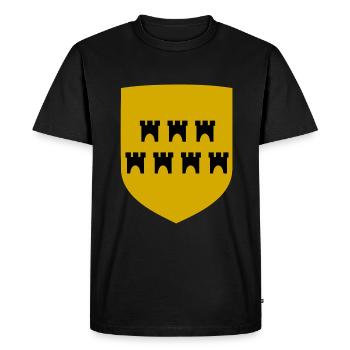 Les Saxons de Transylvanie - T-shirt Premium bio Homme - noir - Devant - Nico (187cm)