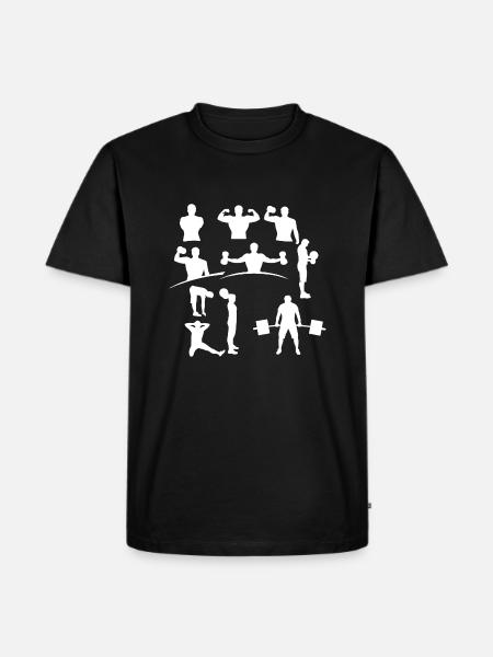 T-Shirt Custom Design, Sport, sportlich - Männer Premium Bio T-Shirt - Schwarz