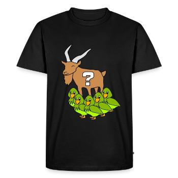 Envie d’oiseaux - T-shirt Premium bio Homme - noir - Devant - Nico (187cm)