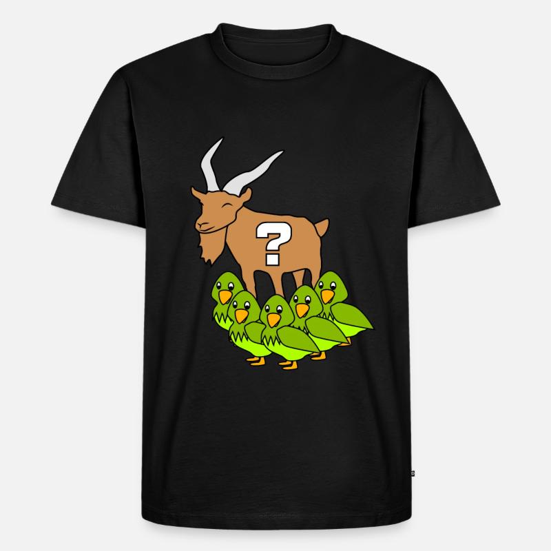 Bock auf Vögeln - Männer Premium Bio T-Shirt - Schwarz