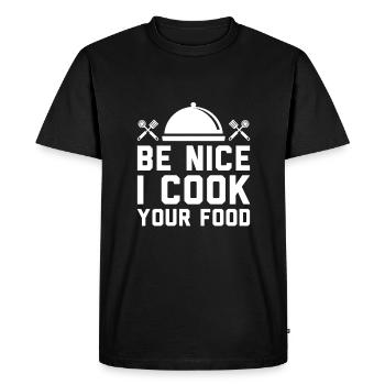 Chef Restaurant Chef - T-shirt Premium bio Homme - noir - Devant - Nico (187cm)