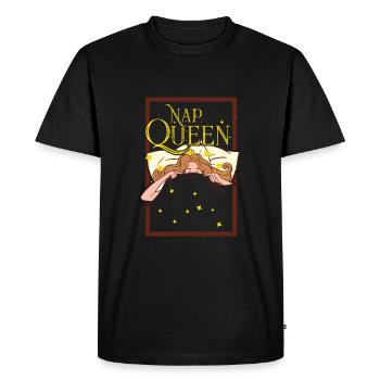 Nap Queen - Men's Premium Organic T-Shirt - black - Front - Nico (187cm)