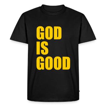 God is good - T-shirt Premium bio Homme - noir - Devant - Nico (187cm)