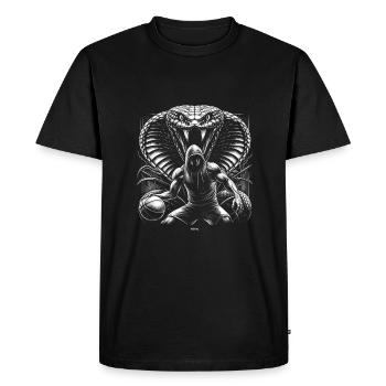 MENTALITÉ DE HARICOT DE KOBE DE MAMBA DE BASKET-BALL NOIR - T-shirt Premium bio Homme - noir - Devant - Nico (187cm)