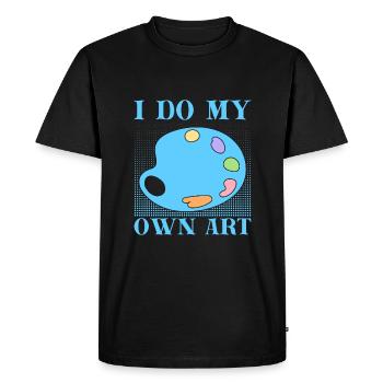 Artiste Peintre Je fais mon propre Art Idée cadeau - T-shirt Premium bio Homme - noir - Devant - Nico (187cm)