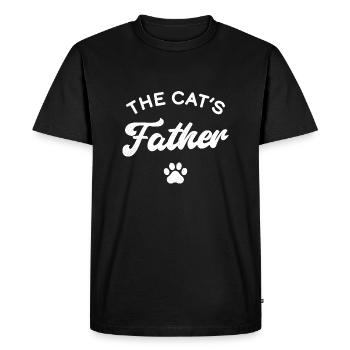 The Cats Father - Men's Premium Organic T-Shirt - black - Front - Nico (187cm)
