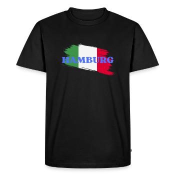 Hambourg - T-shirt Premium bio Homme - noir - Devant - Nico (187cm)