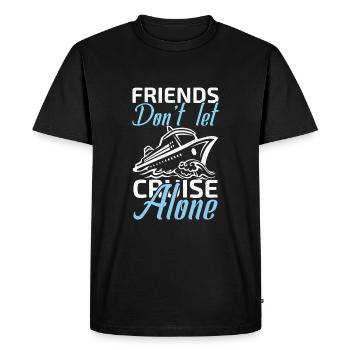 friends don't let cruise alone - Men's Premium Organic T-Shirt - black - Front - Nico (187cm)