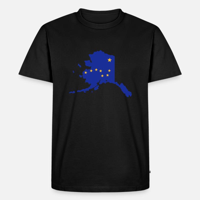 Alaska - Männer Premium Bio T-Shirt - Schwarz