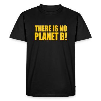 There is no planet B - T-shirt Premium bio Homme - noir - Devant - Nico (187cm)