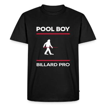Billard snooker Joueur de billard Billard garçon billard - T-shirt Premium bio Homme - noir - Devant - Nico (187cm)