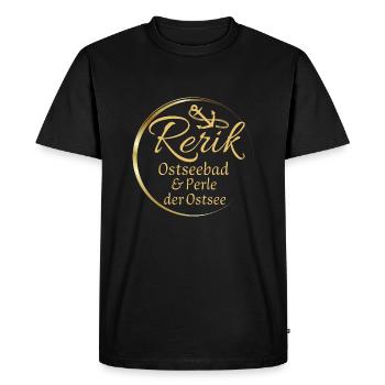 Rerik- Station balnéaire de la Baltique et perle de la mer Baltique - T-shirt Premium bio Homme - noir - Devant - Nico (187cm)
