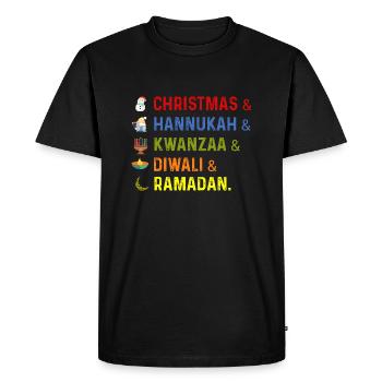 Ramadan and other religions - Men's Premium Organic T-Shirt - black - Front - Nico (187cm)