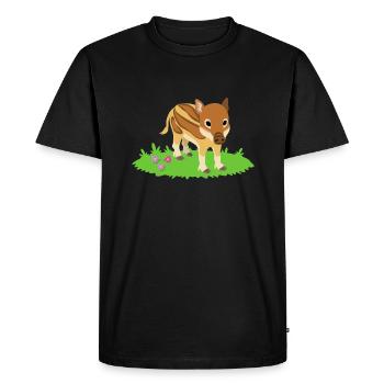 Sanglier - T-shirt Premium bio Homme - noir - Devant - Nico (187cm)