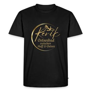 Rerik- Station balnéaire baltique entre lagon et mer Baltique - T-shirt Premium bio Homme - noir - Devant - Nico (187cm)