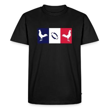 supporters de la France - T-shirt Premium bio Homme - noir - Devant - Nico (187cm)