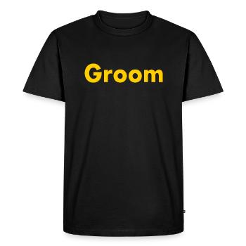 Groom - Men's Premium Organic T-Shirt - black - Front - Nico (187cm)