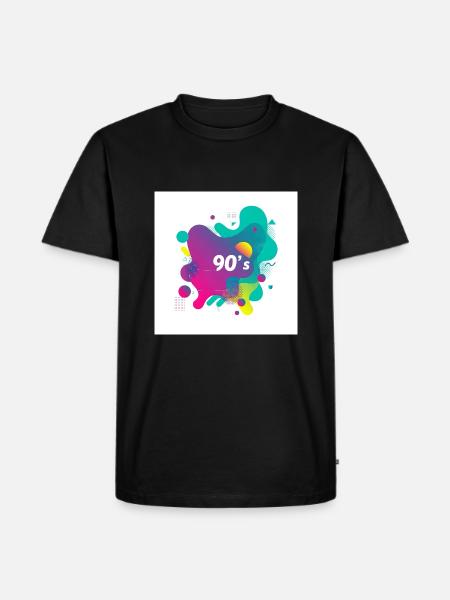 90s vibes - Men's Premium Organic T-Shirt - black
