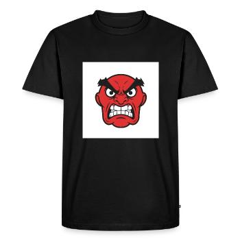 Rage expressive : une démonstration puissante - T-shirt Premium bio Homme - noir - Devant - Nico (187cm)
