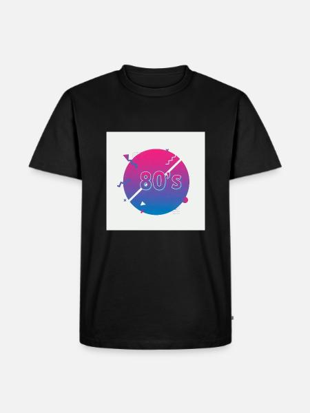 80s Vibes - Retro Revival - Men's Premium Organic T-Shirt - black