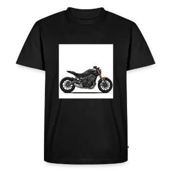 Black Morrad Design - Liberté - T-shirt Premium bio Homme - noir - Devant - Nico (187cm)