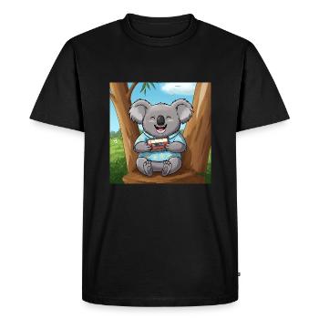 Le Koala Musical - T-shirt Premium bio Homme - noir - Devant - Nico (187cm)
