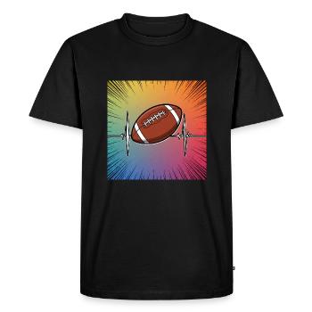 Touchdown! The fascination of American football - Men's Premium Organic T-Shirt - black - Front - Nico (187cm)