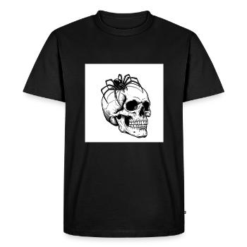 Skull & Spider - Quand la mort rampe - T-shirt Premium bio Homme - noir - Devant - Nico (187cm)