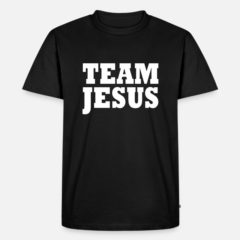 Team jesus - Männer Premium Bio T-Shirt - Schwarz