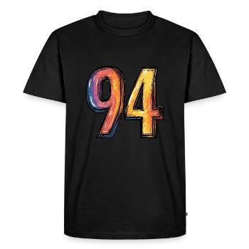 Bande dessinée à 94 numéros - T-shirt Premium bio Homme - noir - Devant - Nico (187cm)