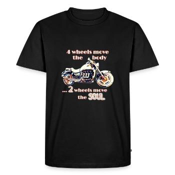 Motorcycle Rocket 3 Roadster Soul - Men's Premium Organic T-Shirt - black - Front - Nico (187cm)