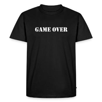 Game over - T-shirt Premium bio Homme - noir - Devant - Nico (187cm)
