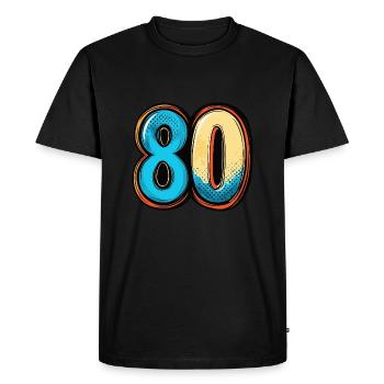 Bande dessinée de 80 numéros - T-shirt Premium bio Homme - noir - Devant - Nico (187cm)