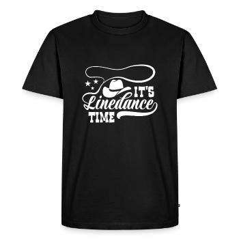 It's Linedance Time - Linedancing - Country Fan - Men's Premium Organic T-Shirt - black - Front - Nico (187cm)