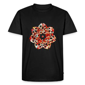 Celtic knot 16 e 251 - Men's Premium Organic T-Shirt - black - Front - Nico (187cm)